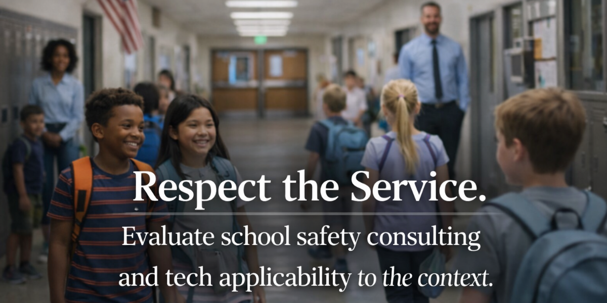Respect the Tactical Service. Evaluate the School Safety Advice and Tech Applicability. Thumbnail