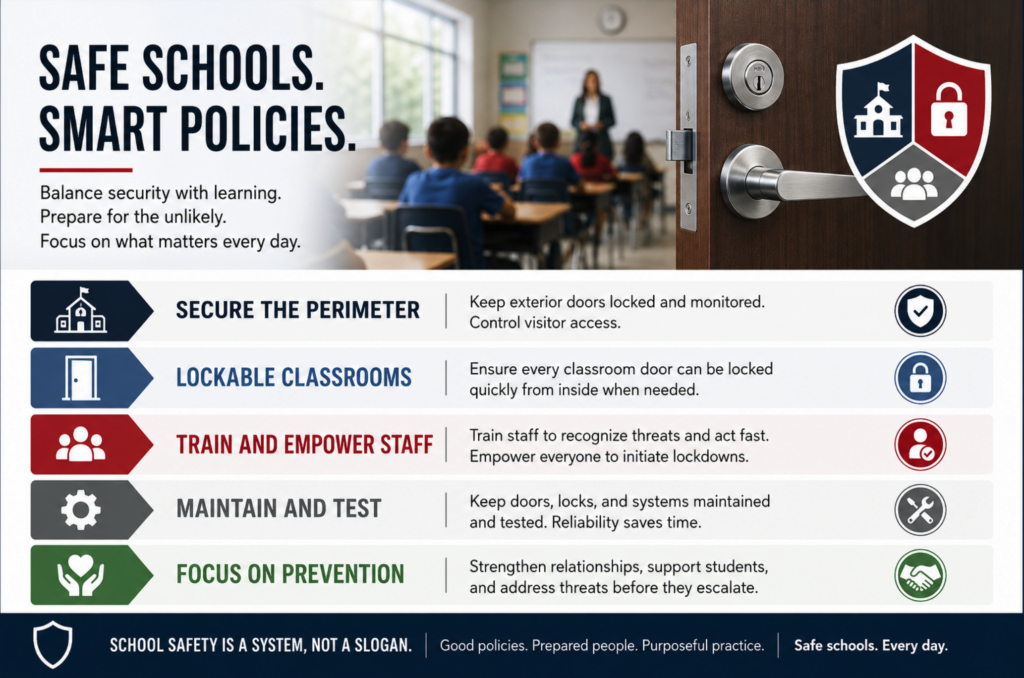 Should It Be Mandatory that Teachers Teach Behind Locked Classroom Doors All Day?
